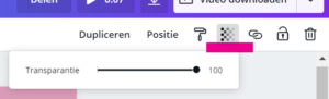 Canva transparantie
