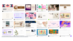 Kalender Canva Templates