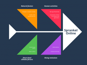 Visgraatdiagram Oorzaak-Gevolg-Diagram Canva