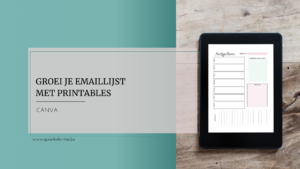 Groei je emaillijst met printables