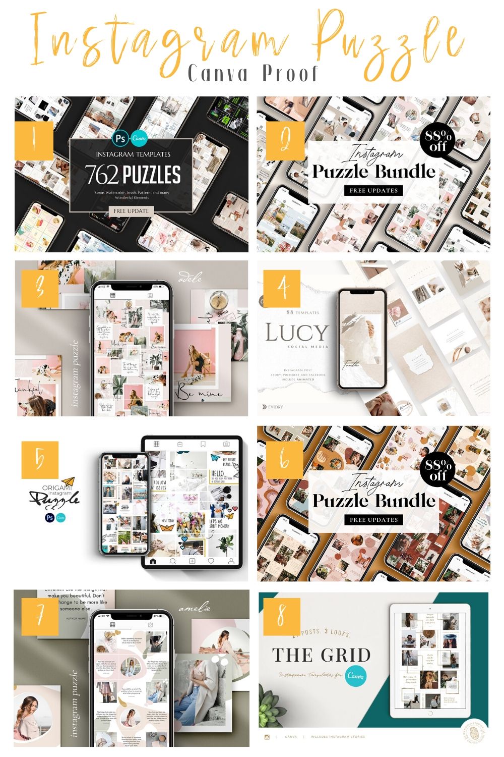 Instagram Puzzle Feed Canva