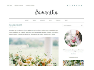 wordpress themes samantha