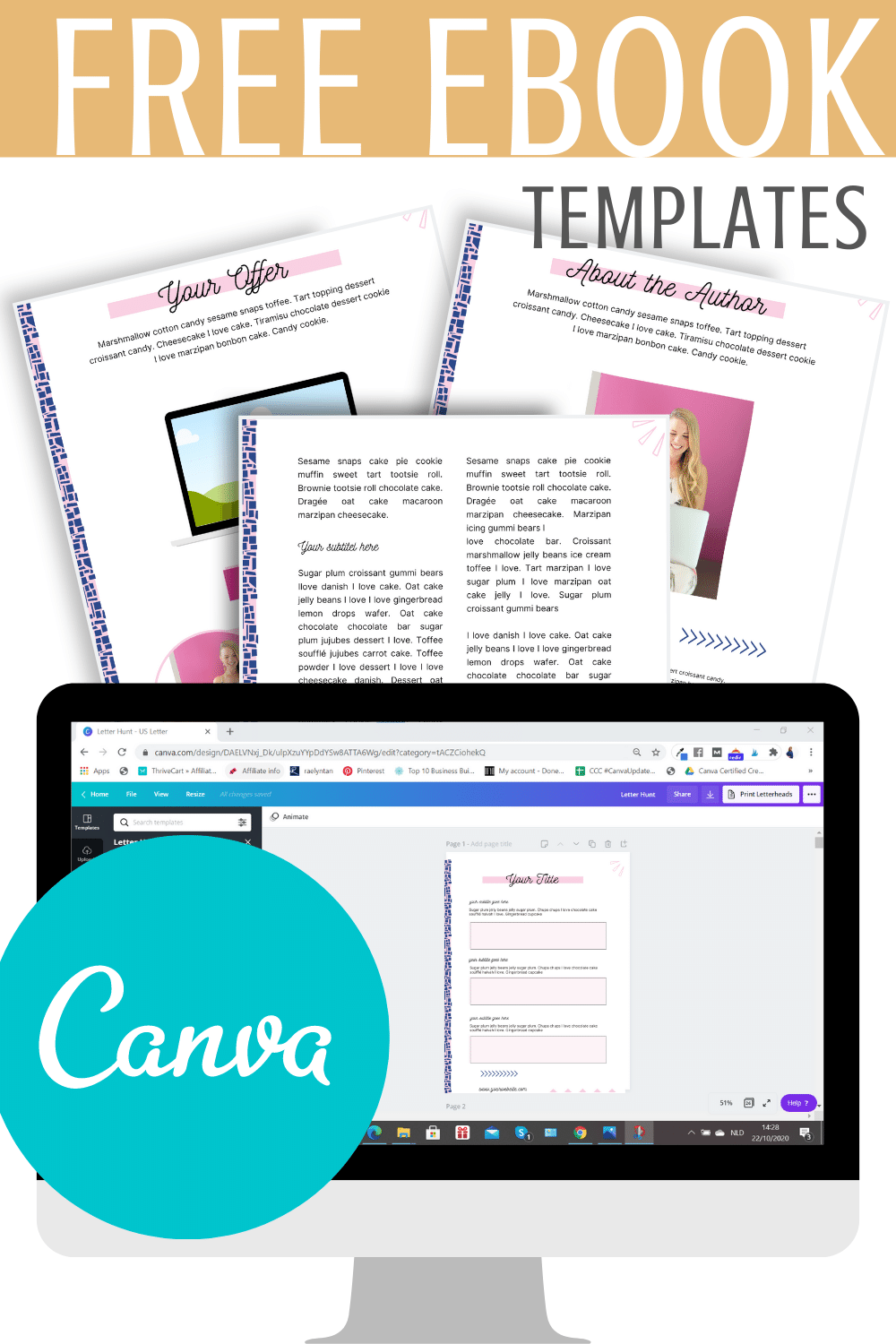  Ebook  Canva  Templates  Sprankel Online