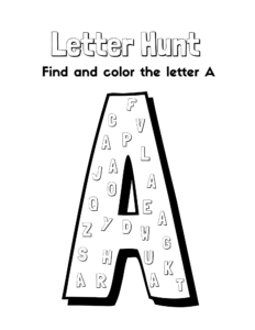 Gratis Alfabet Kleurplaten Letter Hunt