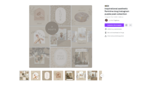 Instagram Puzzle Canva Templates