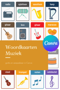 Woordkaarten Muziek Gratis