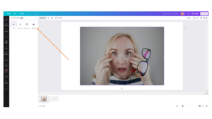 Rode ogen verwijderen Canva
