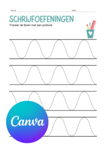 Aanpasbare Schrijfoefening