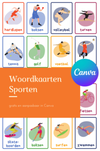 Woordkaarten Sporten