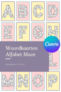 flitskaarten alfabet maze