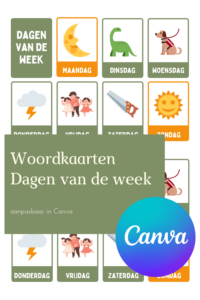 woordkaarten Dagen van de Week