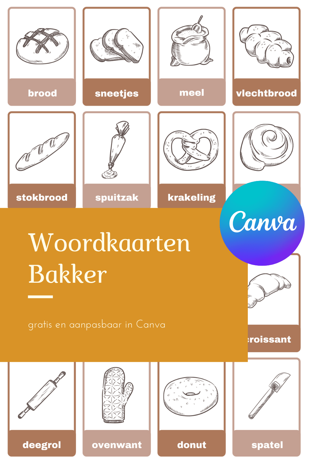woordkaarten bakker