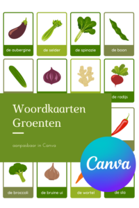 woordkaarten flitskaarten Groenten Flashcards