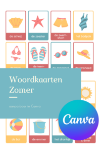 woordkaarten flitskaarten zomer flashcards