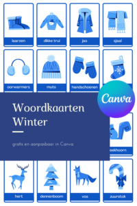 woordkaarten winter