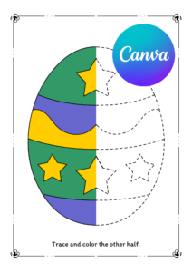 Colorful Fun Easter Egg Coloring Worksheet Set