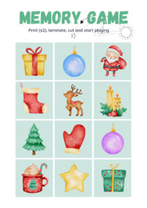 Kerst Memory Game