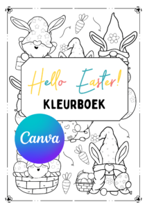 Pasen Kleurboek Canva Templates