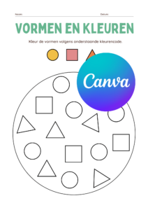 Vormen en Kleuren Gratis Printable Kleuters Groep 1