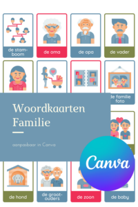 woordkaarten Familie Gratis