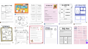 Over mij Canva templates
