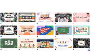 terug naar school Canva templates presentaties